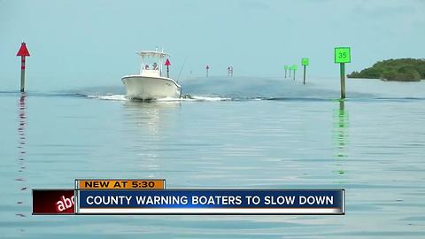 County replacing coastal channel markers, warning boaters to slow down
