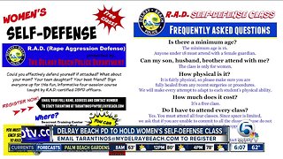 Delray Beach police holding women's self defense course