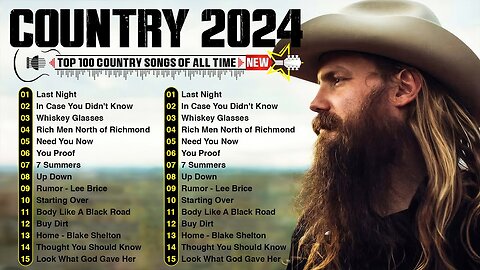 Country Music 2024 - Chris Stapleton, Luke Bryan, Luke Combs, Kane Brown, Brett Young