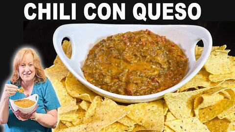 CHILI CON QUESO, 5 Ingredient Appetizer