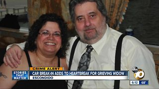 Widow: Pendant holding husband's ashes stolen in car burglary