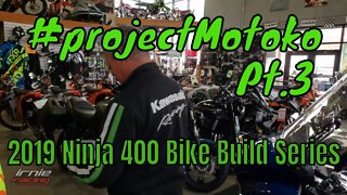 #projectMotoko pt.3 - Ninja 400 Bike Build Series | Irnieracing4k