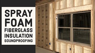 Spray Foam - Fiberglass Insulation Pole Barn House EP 17