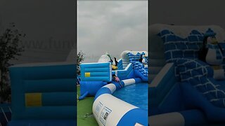 Bear theme inflatable water park #inflatables #inflatable #trampoline #slide #bouncer #jumping