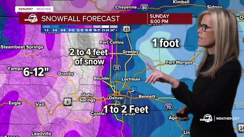 Winter storm warning in Colorado: Here's the latest | 11 a.m. Friday