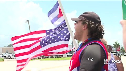 Clewiston man says he protests for Cubans as tribute to his family