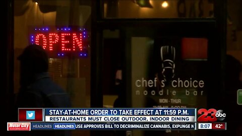 Stay-at-home order takes effect at 11:59 p.m.