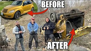 WE DESTROYED MY GIRLFRIENDS CAR!!