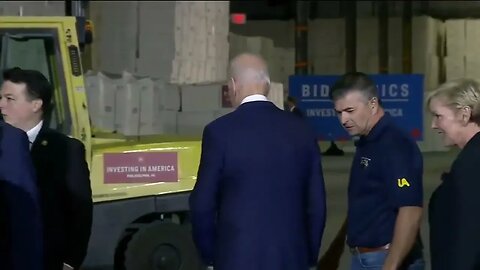 Biden Tours Factory In Philadelphia, Looks Confused As He Stands By Himself, Told Where To Go