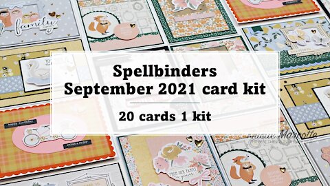Spellbinders | September 2021 card kit | 20 cards 1 kit