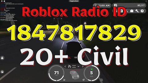 Civil Roblox Radio Codes/IDs