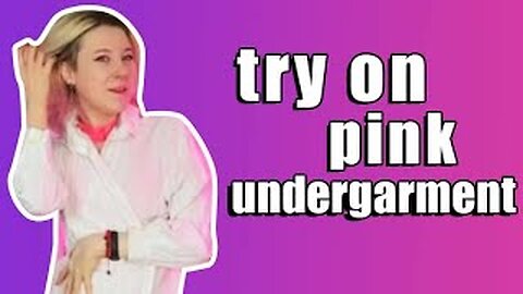 Try on pink undergarment | A Radiant Try-On Haul