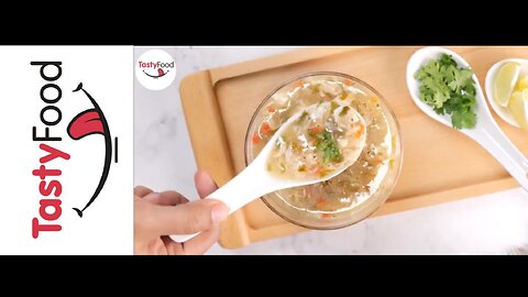 "Sizzle and Savor" (Chicken Coriander Soup Recipe by ''TESTY FOOD'')