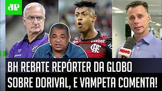 "Ele SÓ FEZ ISSO para..." Bruno Henrique REBATE repórter da Globo sobre Dorival, e Vampeta COMENTA!