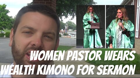 Women Pastor Wears Wealth Kimono For Sermon