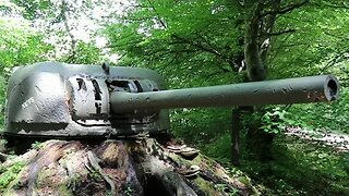 Destroyed Sherman Firefly Turret Bastogne
