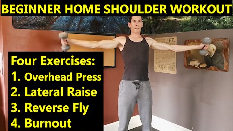 Beginner Home Workout With Minimal Equipment | SHOULDERS | 20 Minute Workout with Full Explanations