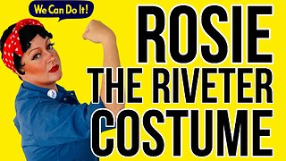 Rosie the Riveter costume and make up tutorial. This is Cal O'Ween !