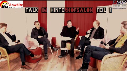 Talk im Hinterhofsalon mit Carsten Ramelow,D.Sattelmaier,Dr.M.Burchardt,Arne Schmitt, A.Franke.