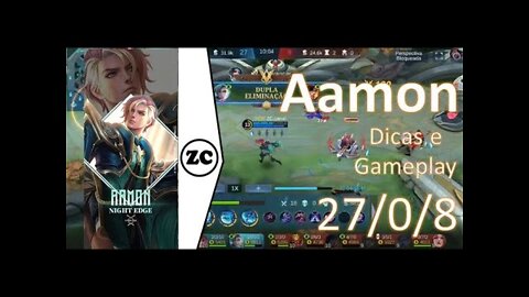 Mobile Legends Aamon - ML - Tutorial + gameplay - ZC