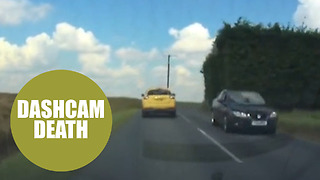 Dashcam footage shows near-death collision by stupid driver