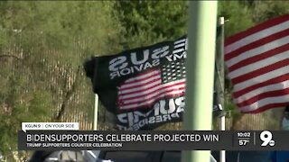 Biden-Harris supporters celebrate in Tucson