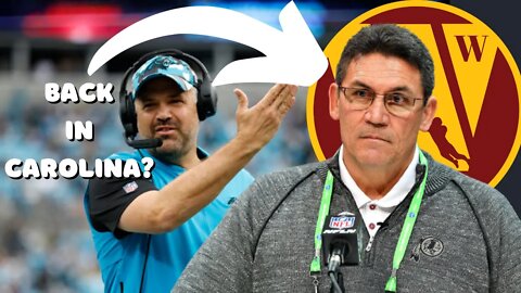Will Ron Rivera Head Back To Carolina After The Season? Oh and Yes, Matt Rhule is Fired!!!