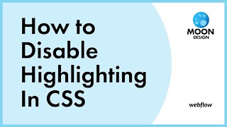 How to Disable Highlighting on a Web Page