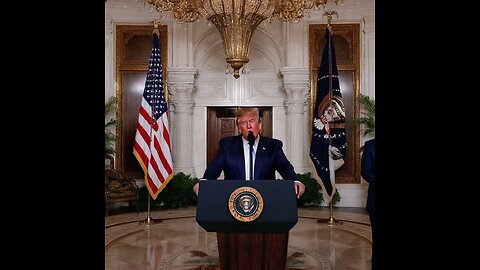 Former President Donald Trump responds to questions about Jan. 6th from the press at Mar-a-Lago