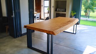 Live Edge Table Build | Start To Finish