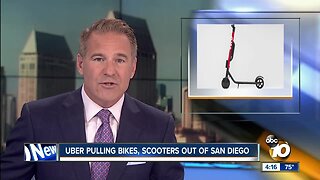 Uber pulling bikes, scooters out of San Diego