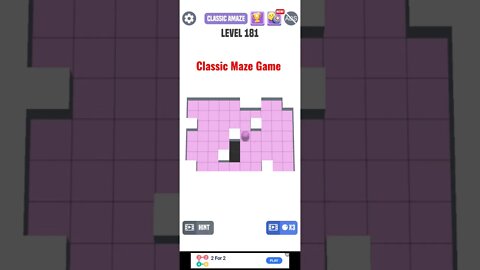 Classic Maze Game Level 181. #shorts