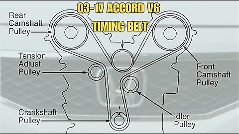 2003-2017 Honda Accord 3.0 timing belt and water pump replacement