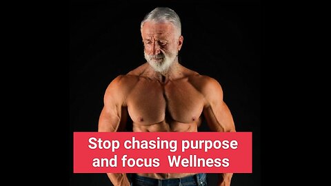 Stop chasing purpose and focus wellness