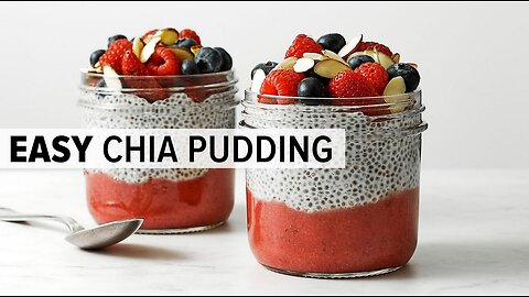 HOW TO MAKE CHIA SEED PUDDING | easy & healthy chia pudding recipe