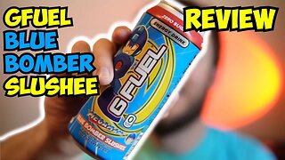 MEGA MAN Blue Bomber Slushee GFuel Energy Drink Review