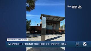 Mysterious monolith appears outside Fort Pierce bar