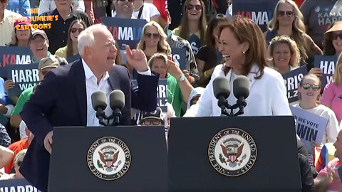 Kamala/Walz Clown Show, full of lies and word salads: "We believe in a future where we lower the cost of living. This election is about a question that we each face, we each face a question in this election."