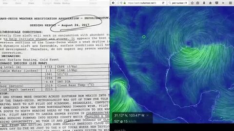 Weather Modification Docs Leaked to Seed Clouds & Cause Heavy Rain in TX, Same Day, Houston Floods