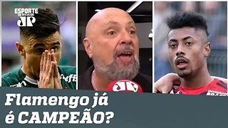 "JÁ ERA! O Flamengo é CAMPEÃO!", dispara narrador após TROPEÇO do Palmeiras!