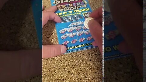 $75,000 EXTREME CASH Lottery Ticket Scratch Off!!