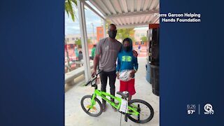 Retired NFL player gifts 80+ bicycles to South Florida youth