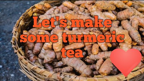 Making turmeric tea