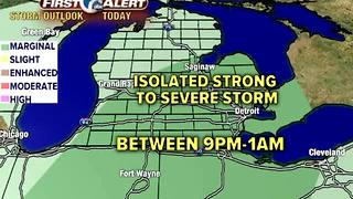 Strong storms possible during the BIG game