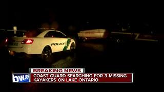 Search underway for three missing kayakers on Lake Ontario