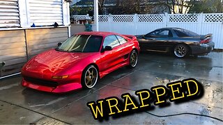 MR2 Wrap Completed! Real Time Front Bumper DIY Guide