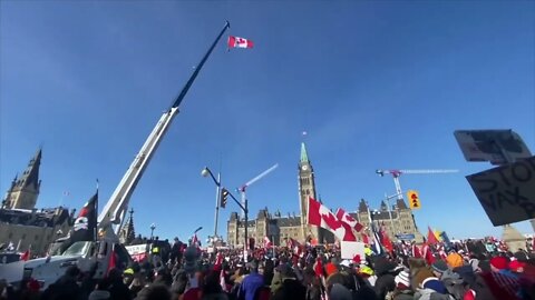 Amazing Trucker Protest ~ We Are Not Leaving Until All Of You Are Free