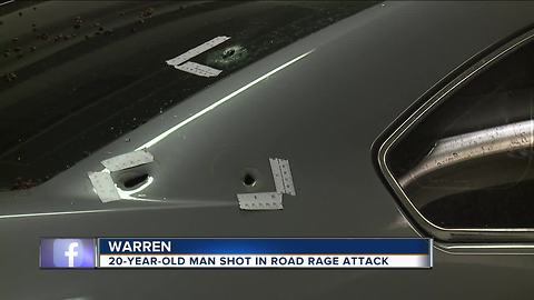 Person shot in shoulder during road rage incident in Warren