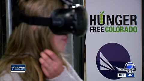 Virtual Reality exhibit in Denver giving residents first-hand reality of what it's like to go hungry