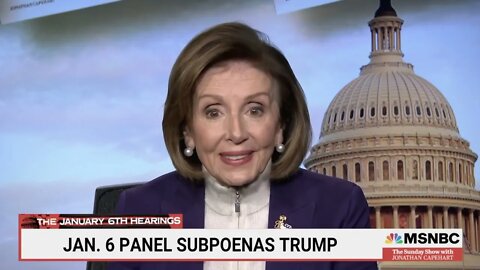 Sexist drunk Nancy Pelosi claims she doesnt think President Trump is "Man Enough" to show up Jan 6th